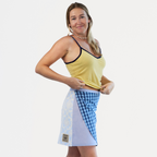 POST-SURF WRAP SKIRT L - Blue & White