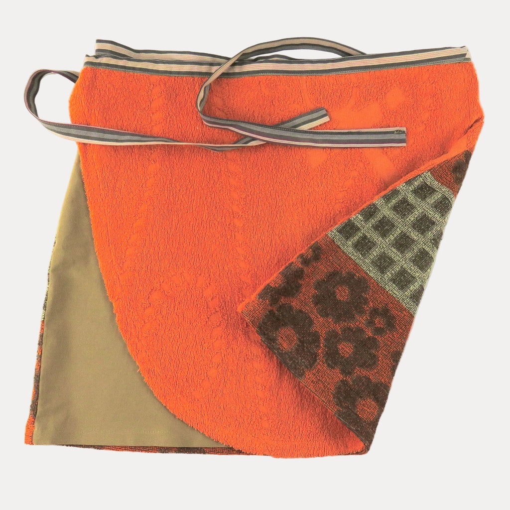 POST-SURF SKIRT L - Orange & Brown