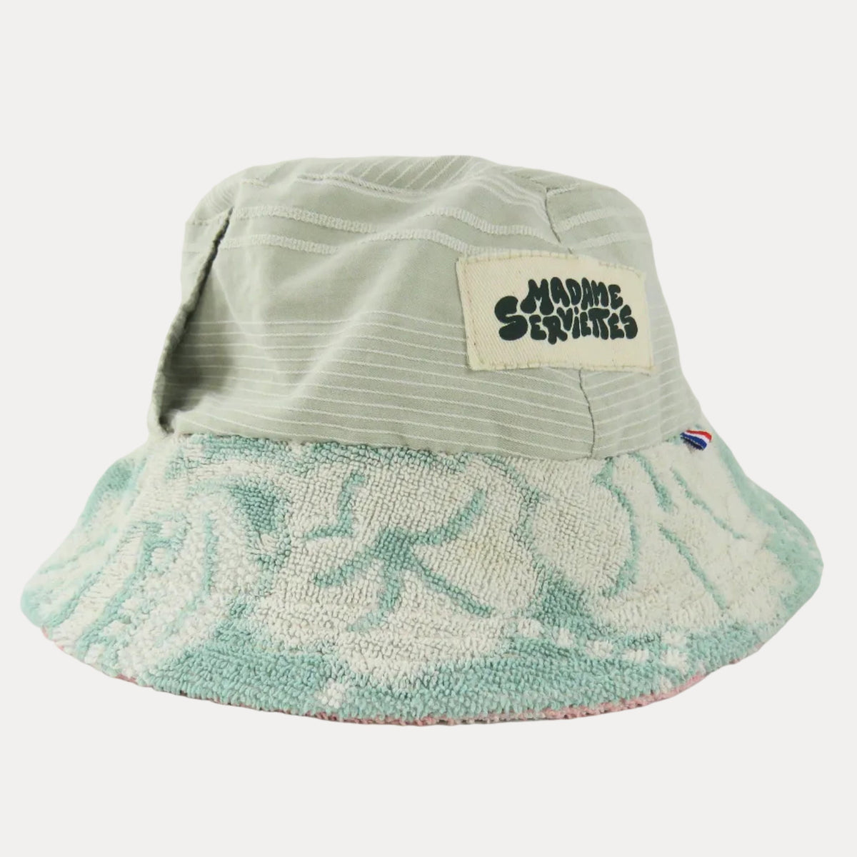 BEACH HAT REVERSIBLE M - Pink & Green