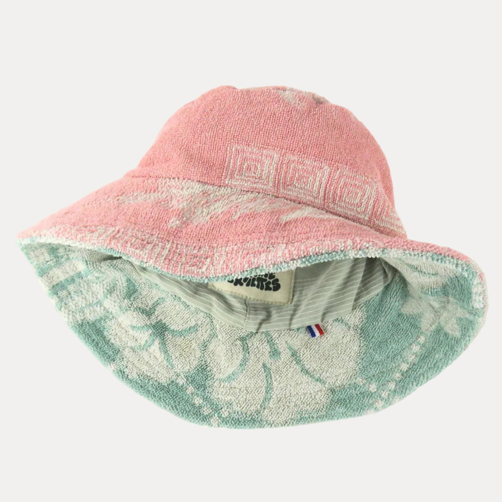 BEACH HAT REVERSIBLE M - Pink & Green
