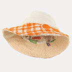 BEACH HAT REVERSIBLE M - Orange & White