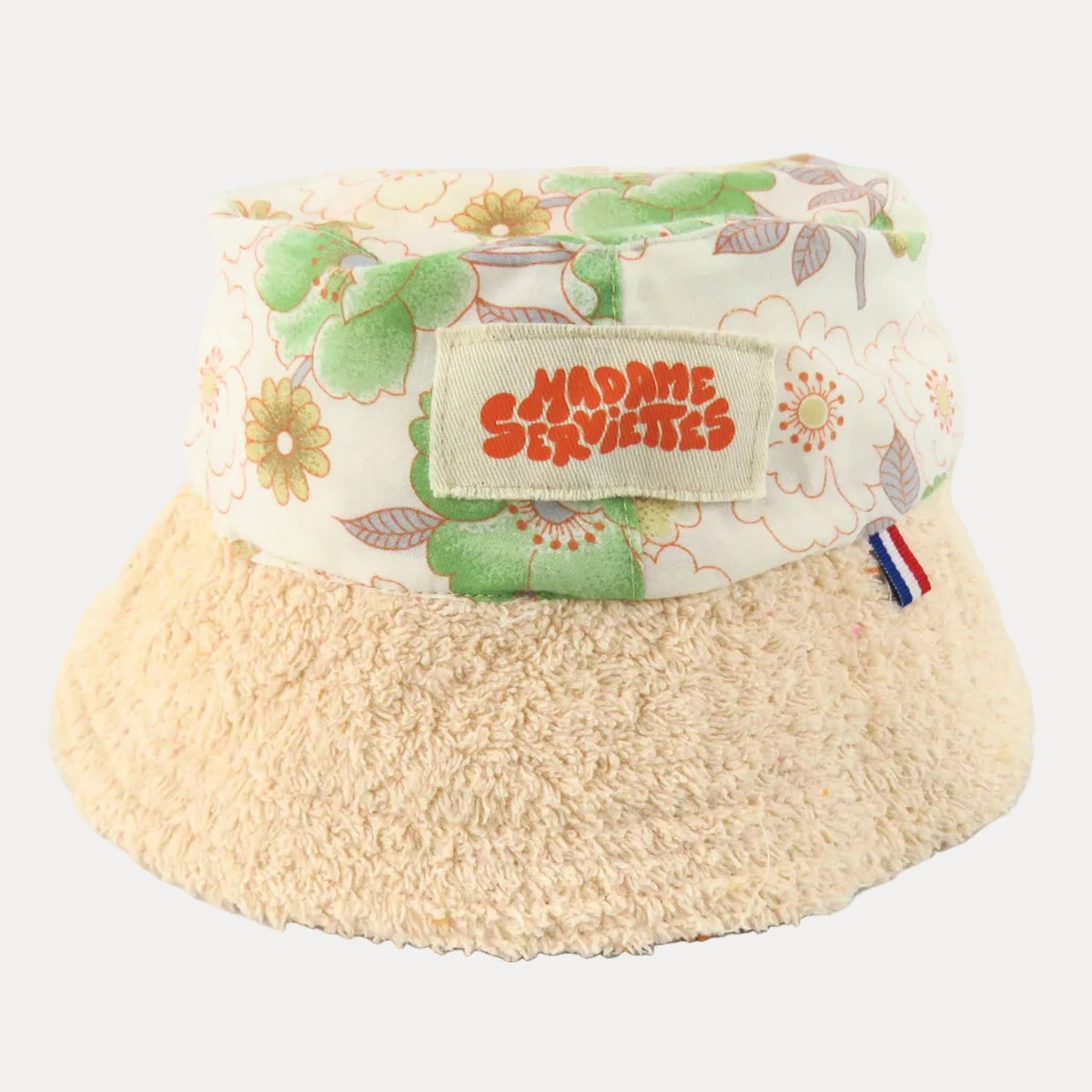 BEACH HAT REVERSIBLE M - Orange & White
