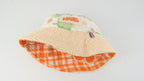 BEACH HAT REVERSIBLE M - Orange & White