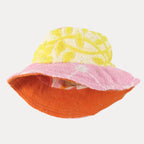 BEACH HAT REVERSIBLE M - Pink & Yellow