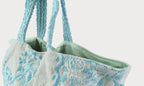 OVERSIZED BEACH BAG - Blue & Green