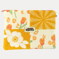 OVERSIZED ZIP & CLIP POUCH - Orange & Floral