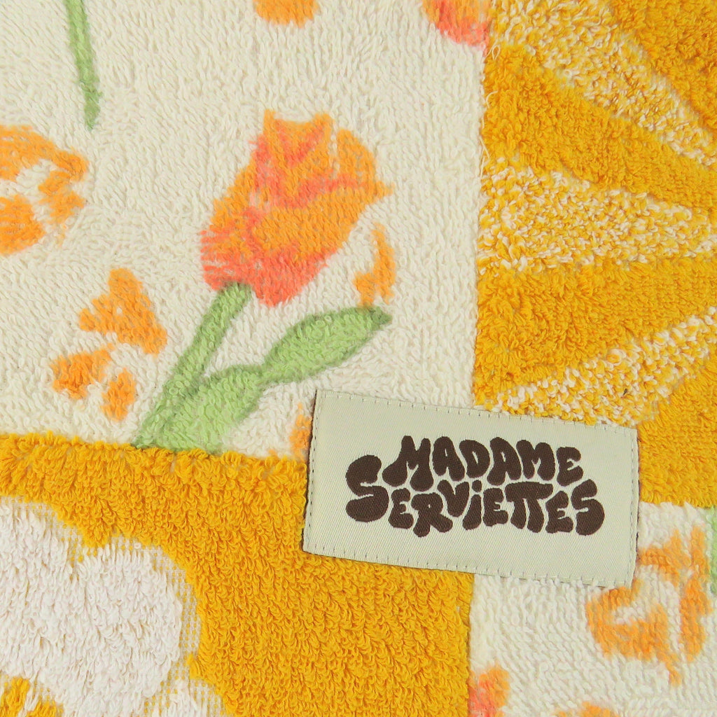 OVERSIZED ZIP & CLIP POUCH - Orange & Floral