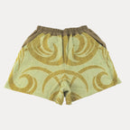 LOOSE BOXER SHORT M - Brown & Yellow