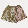 LOOSE BOXER SHORT M - Pink & Brown