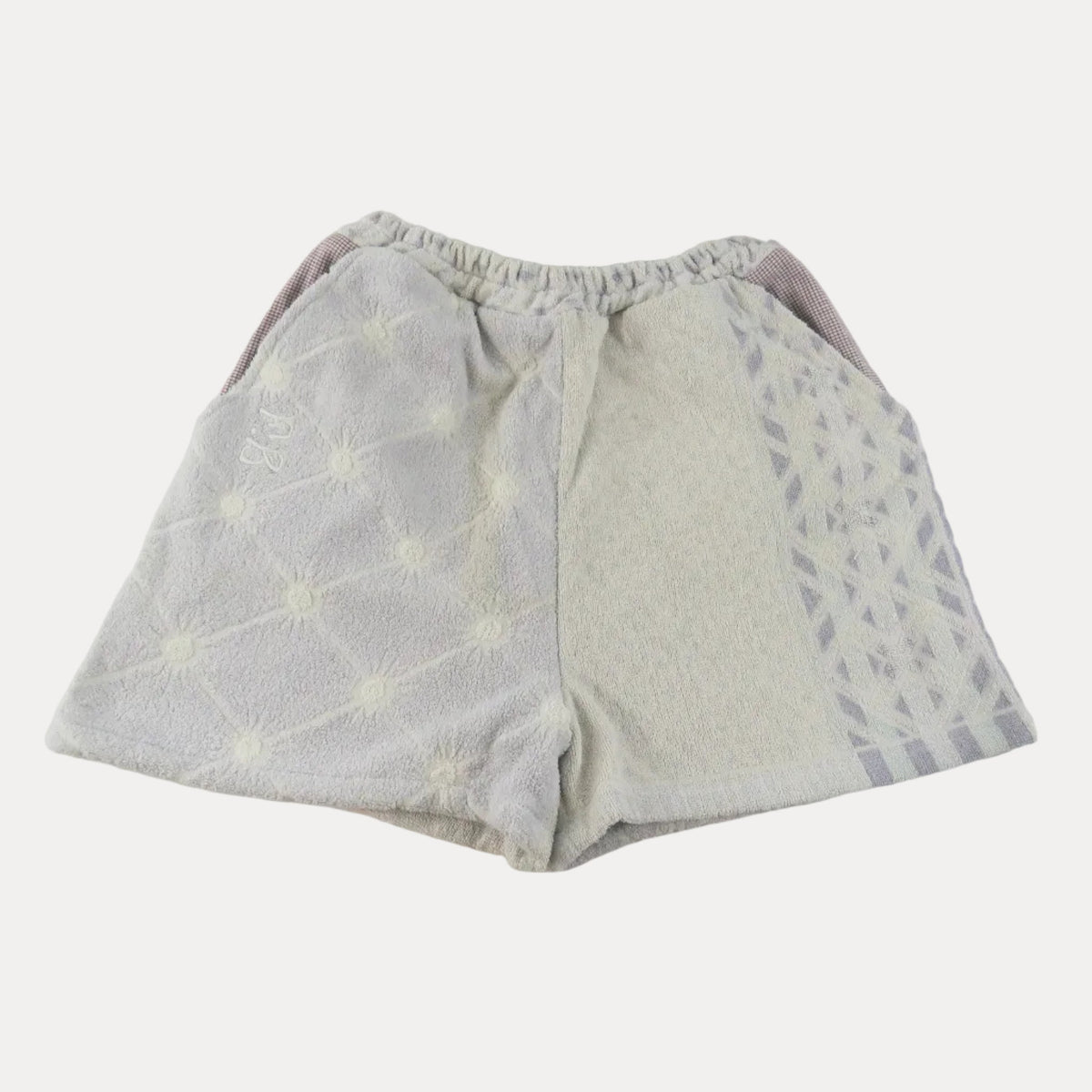 LOOSE BOXER SHORT XL - Purple & Beige