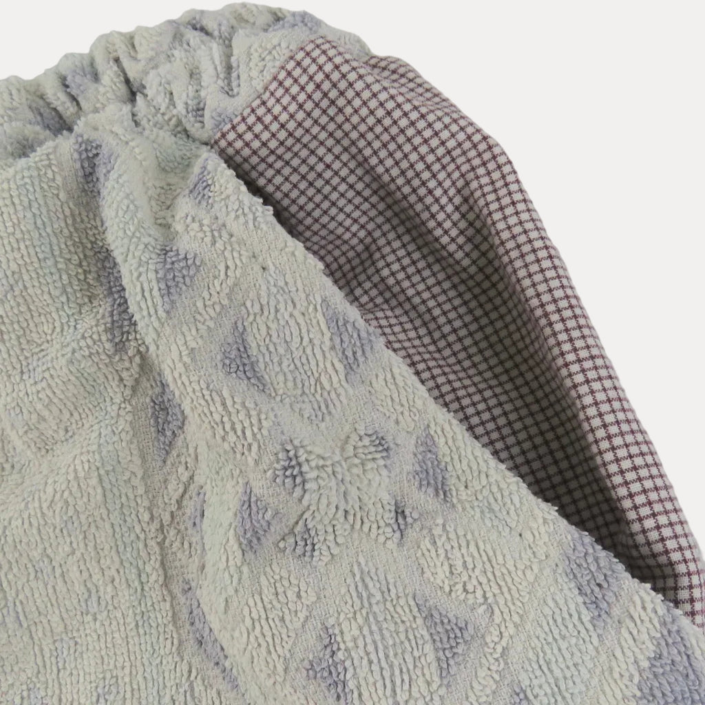LOOSE BOXER SHORT XL - Purple & Beige