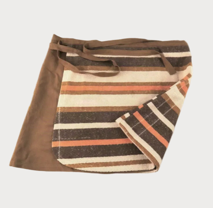 POST-SURF SKIRT M - Brown & Orange