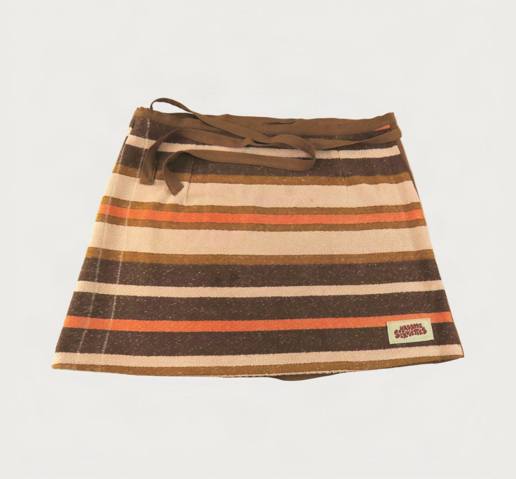 POST-SURF SKIRT M - Brown & Orange