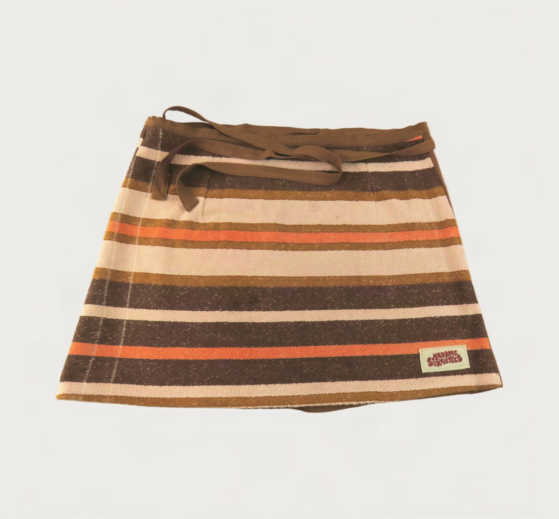 POST-SURF SKIRT M - Brown & Orange