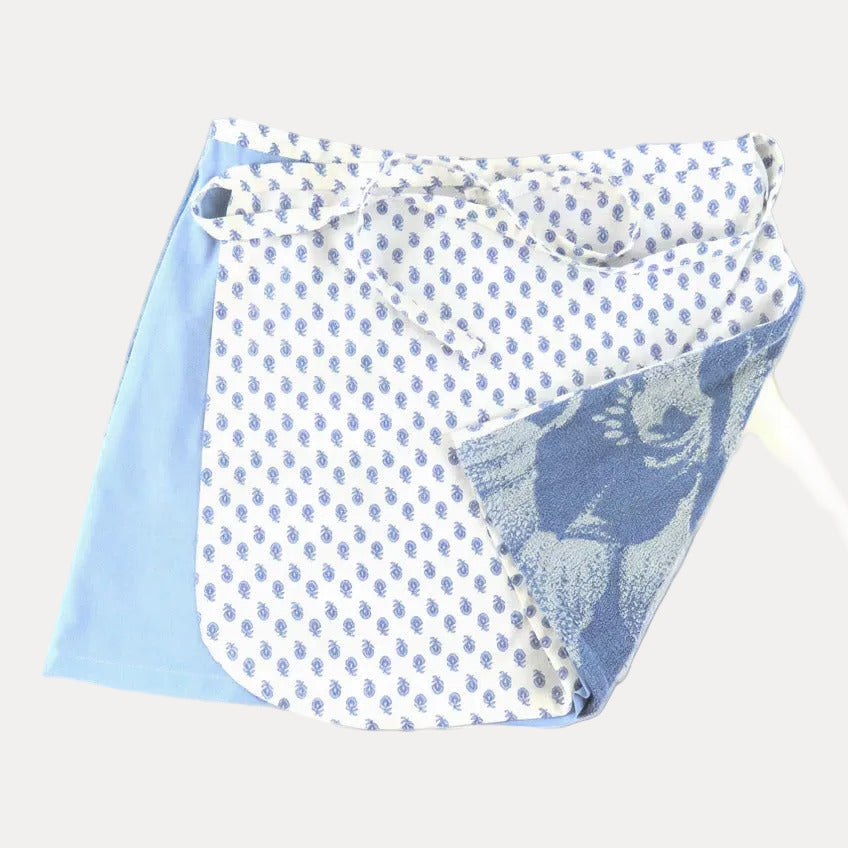 POST-SURF SKIRT M - Blue & White