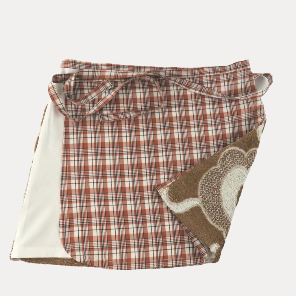 POST-SURF SKIRT S - Beige & Brown