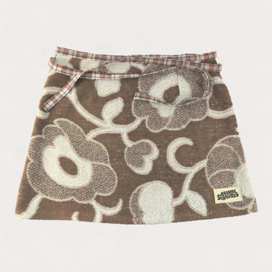 POST-SURF SKIRT S - Beige & Brown