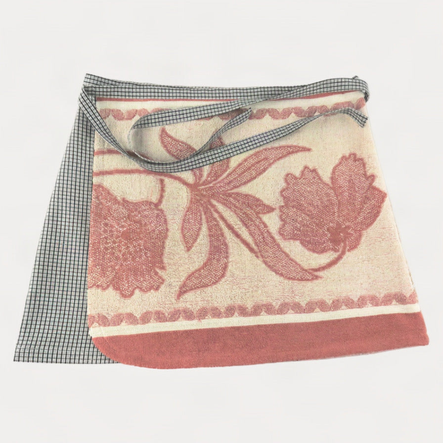 POST-SURF SKIRT S - Red & Beige