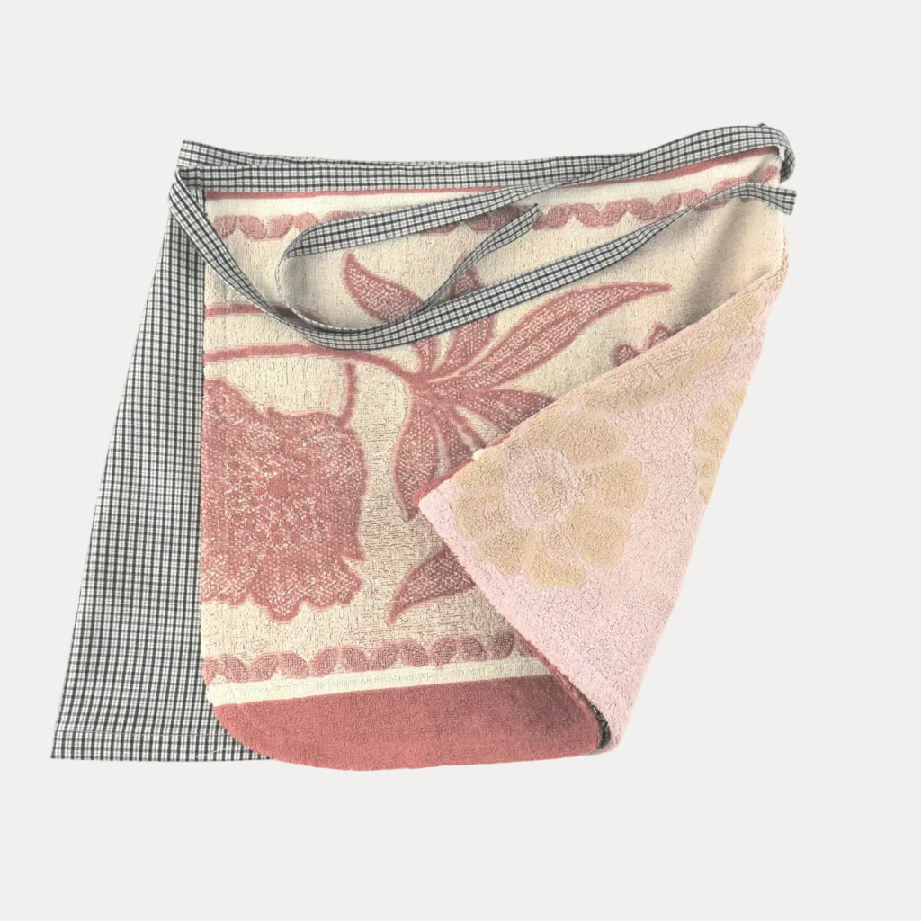 POST-SURF SKIRT S - Red & Beige