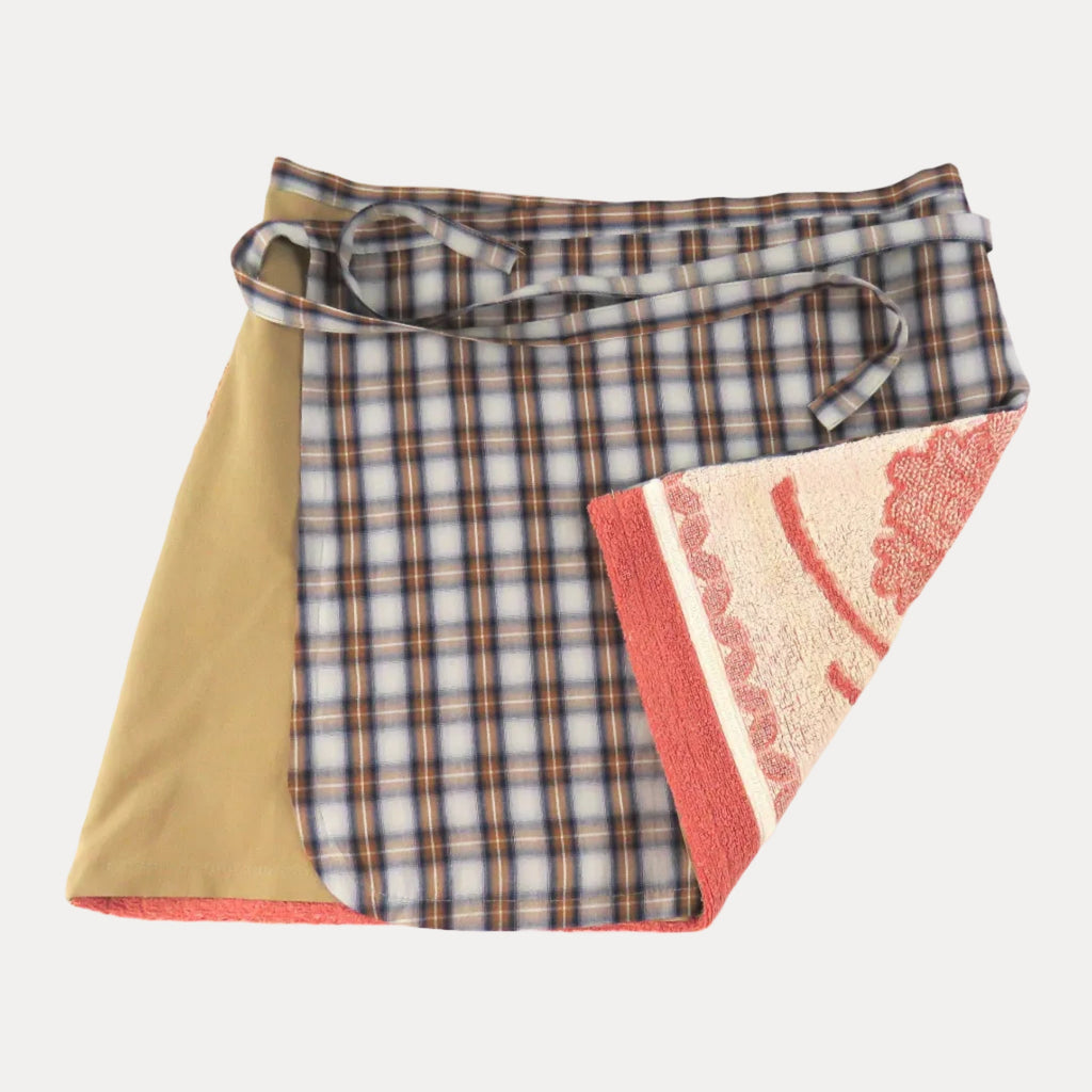 POST-SURF SKIRT S - Pink & Brown