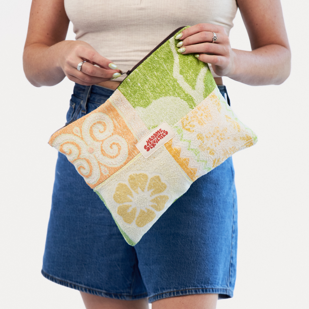 MAXI WATERPROOF POUCH - Orange & Blue