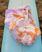 OVERSIZED BEACH BAG - Pink & Brown — lifestyle